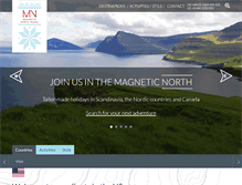 Tablet Screenshot of magneticnorthtravel.com